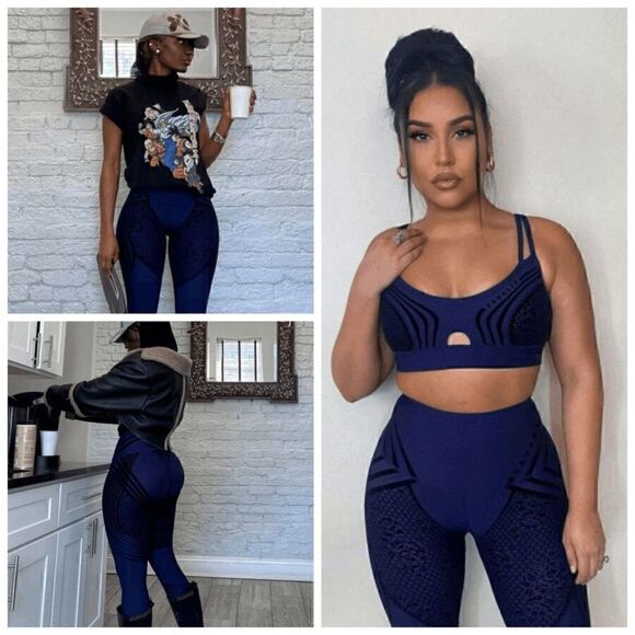 SAVAGE X FENTY Special FX High-Waist Legging Blue SIZE S NEW WITH TAGS - Picture 13 of 16